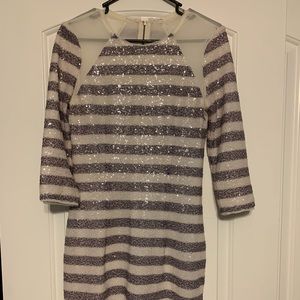 Rachel Roy sparkly striped short dress